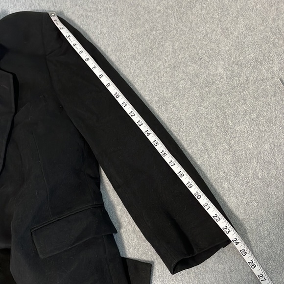 Vintage Evan Picone Cashmere Blazer Sport Coat Mens Size 42R Black Two Button - Picture 9 of 13